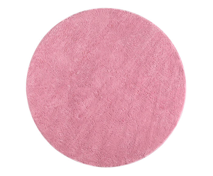 Tapete Redondo Shaggy Smooth Teen - Rosa - image 1