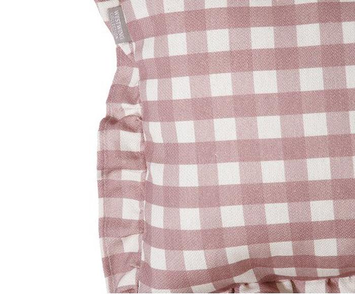 Capa de Almofada Retangular Estampada com Babados Vichy Elena image number 3