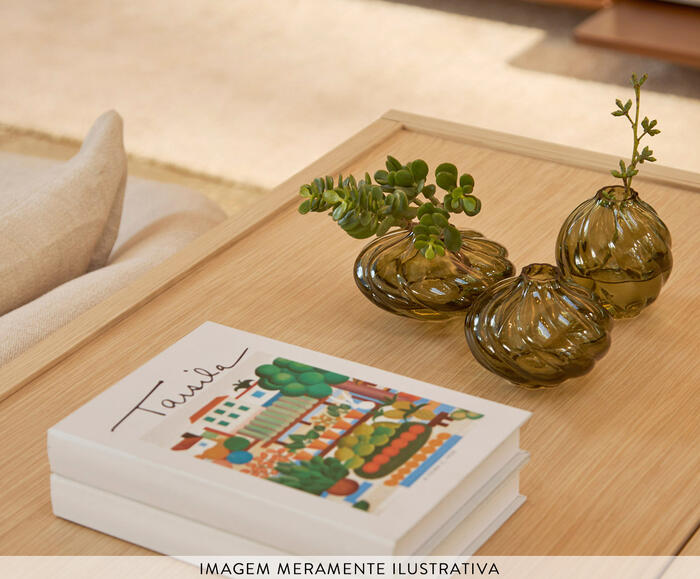 Livro-Caixa em Mdf e Canvas A Feira - image 1