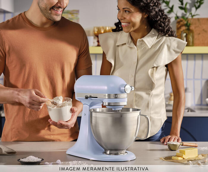 Batedeira Kitchenaid Artisan Blue Salt image number 7