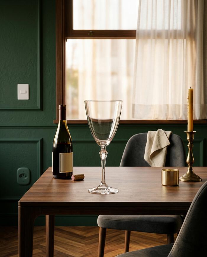 Jogo de Ta&ccedil;as de Vinho Branco em Cristal Elizabeth - image 1