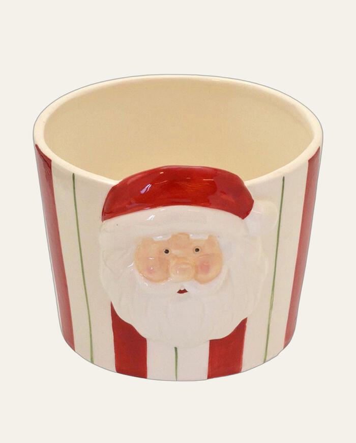 Cachep&ocirc; Natalino em Cer&acirc;mica Papai Noel - image 0