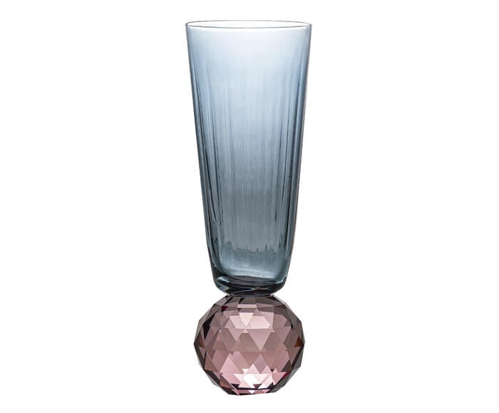 Ta&ccedil;a de Vidro Mince Ros&ecirc; e Azul - image 0