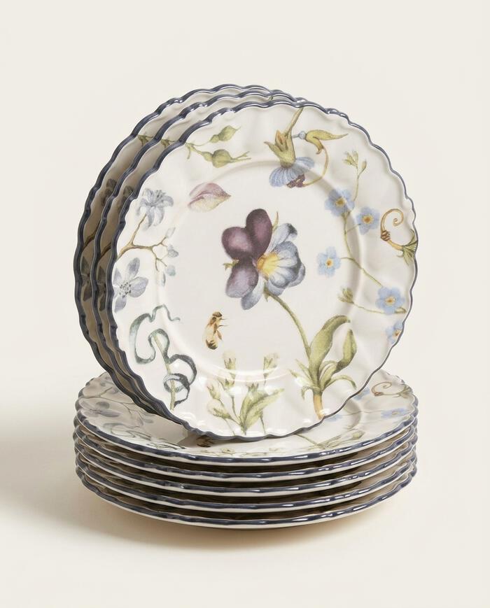 Jogo de Pratos de Sobremesa Romantic Flowers image number 4