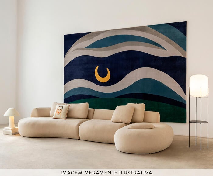 Tapete A Lua de Tarsila do Amaral - image 1
