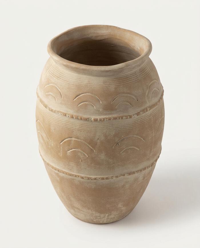 Vaso Decorativo Baroque Terracota Pequeno - image 0