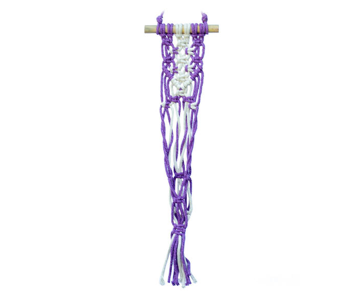 Hanger em Macram&ecirc; Lavanda - image 0