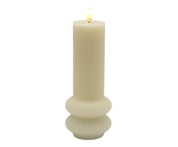 Vela Decorativa de LED Leggero Bege - image 0