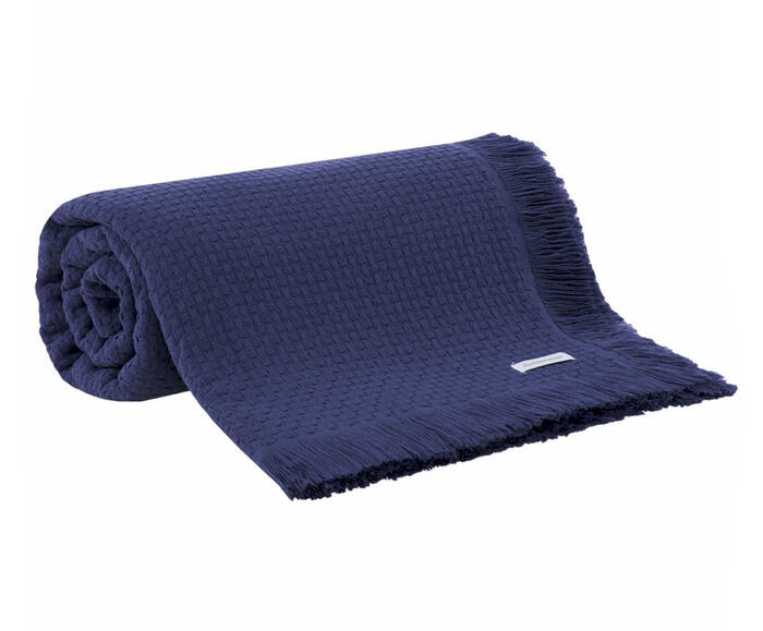 Colcha In Design Franja Azul - image 0