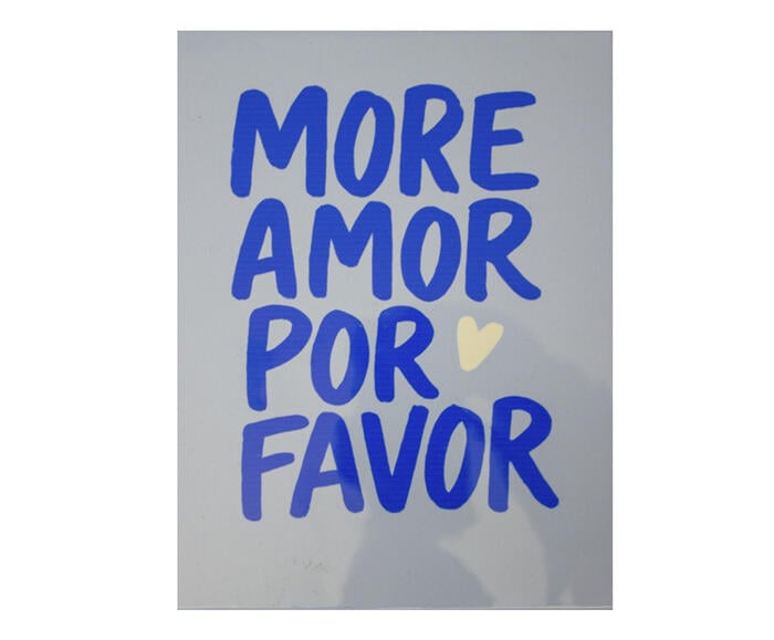 Azulejo Decorativo "More Amor Azul" - image 0