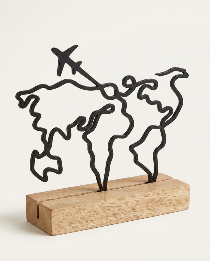 Escultura de Mesa Mapa Mundi - image 1