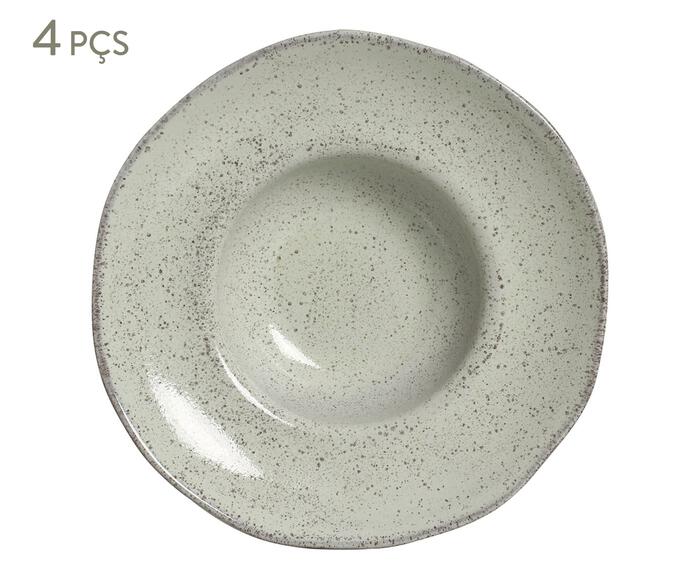 Jogo de Pratos para Massa Org&acirc;nico Pistache Verde Menta - image 0