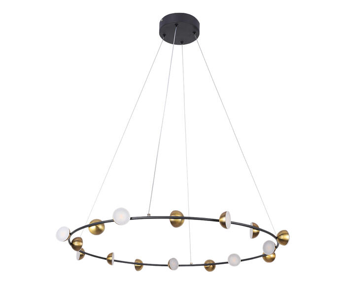 Pendente Graviola Dourado, Preto e Branco Bivolt - image 0