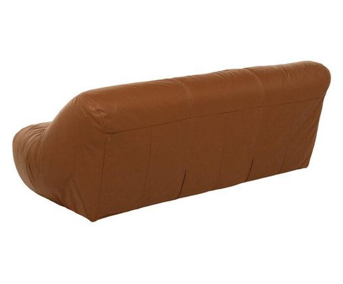 Sofa Lina Couro Caramelo M&eacute;dio image number 3