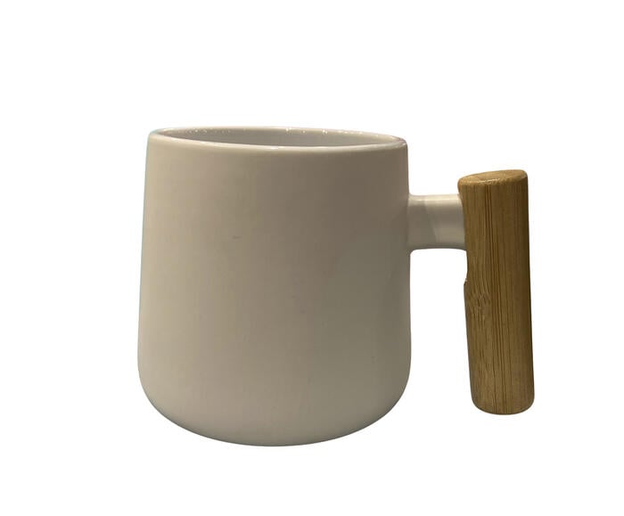 Porta-Objetos com Al&ccedil;a em Bambu Nipo Branco - image 0