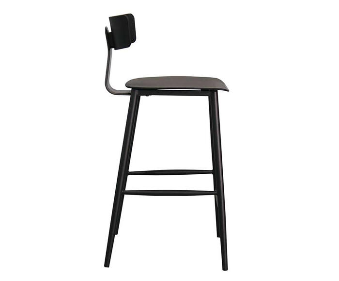 Banqueta Analu Preto e Cinza Pac&iacute;fico - image 1