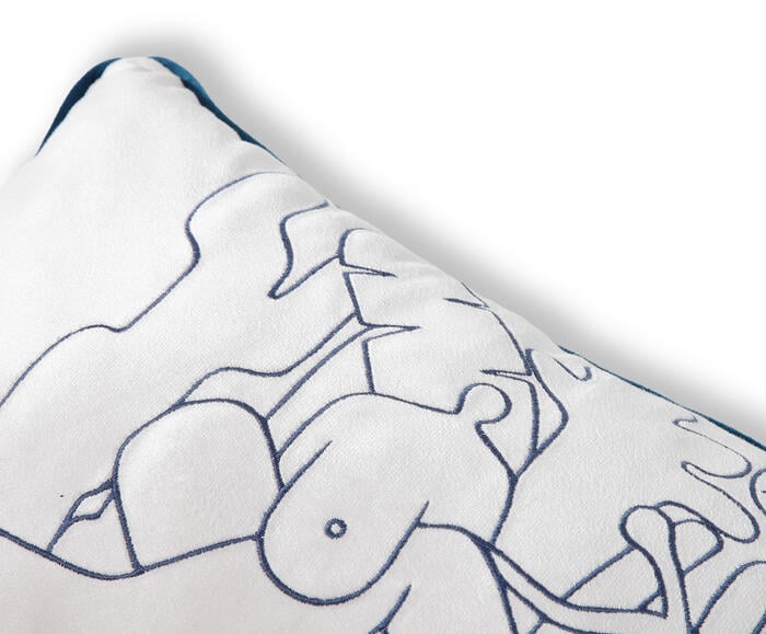 Capa de Almofada Bordada Antropofagia de Tarsila do Amaral Off-White image number 6