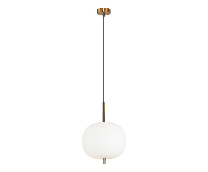 Pendente Tres Dourado e Branco Bivolt image number 0
