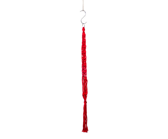 Hanger em Macram&ecirc; Summer Vermelho - image 1