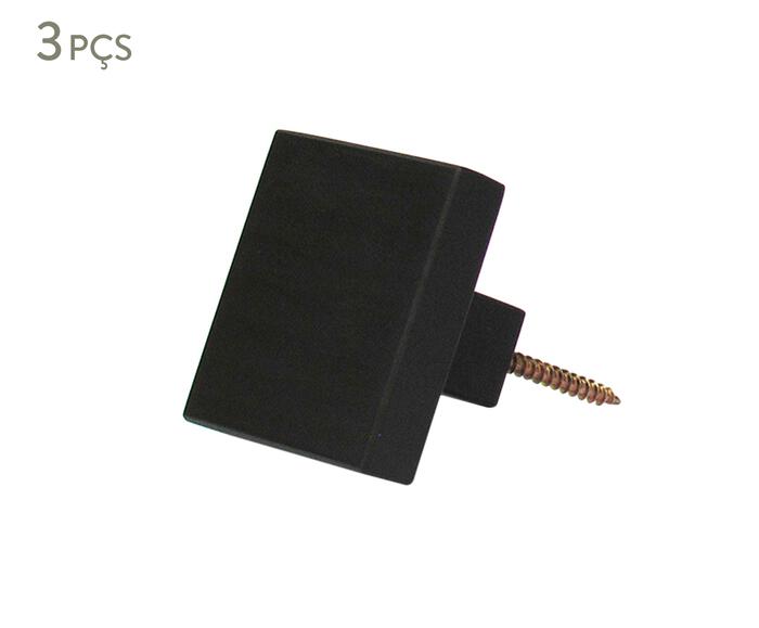 Jogo de Ganchos Square Preto - image 0