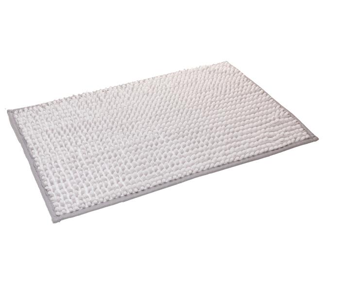 Tapete para Banheiro Comfort Branco e Cinza Chenille image number 2