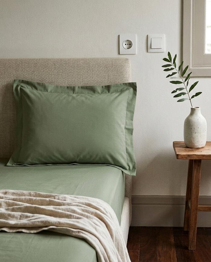 Fronha com Debrum Tous Les Jours 200 Fios Verde Menta - image 1