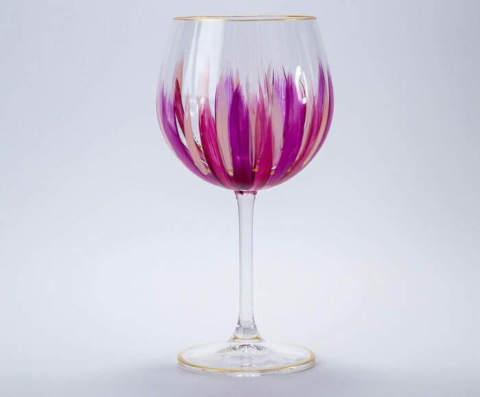 Ta&ccedil;a para Gin em Cristal Flamingo image number 3
