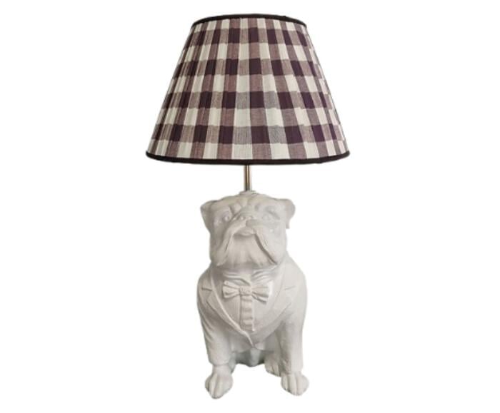 Base Lumin&aacute;ria Cachorro Bulldog Ingl&ecirc;s Adriano Branco - image 0