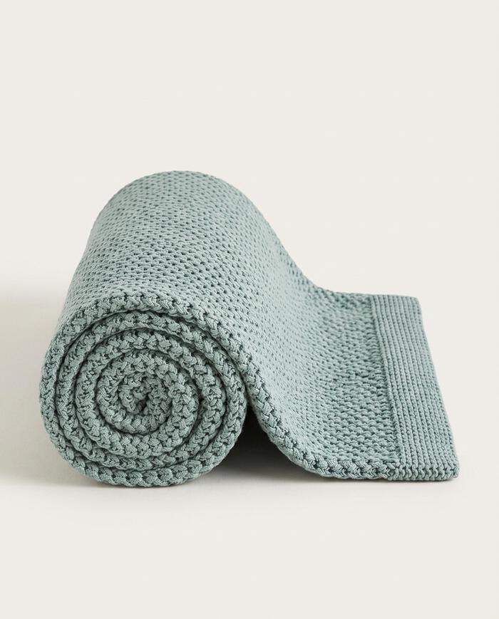 Manta Tricot Yves Verde - image 1