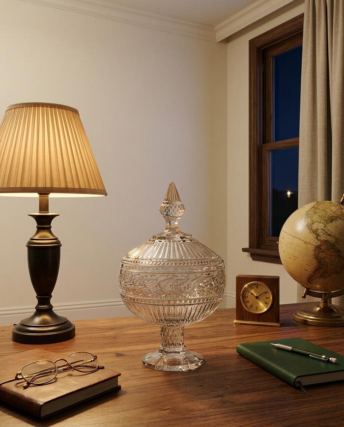Pote Decorativo com P&eacute; em Cristal Ecol&oacute;gico Republic - image 1
