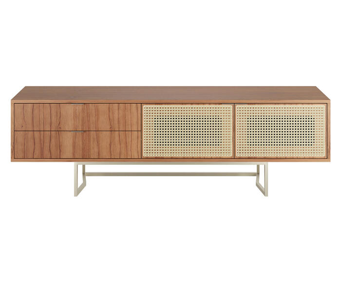 Rack Sevilha Castanho e Champanhe - 180 cm - image 0