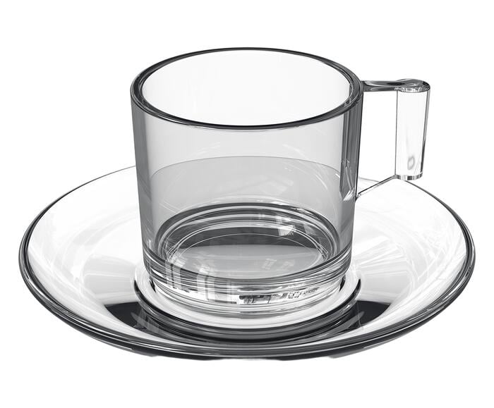 Jogo de X&iacute;caras para ch&aacute; Dia a Dia em vidro 185ml - image 0