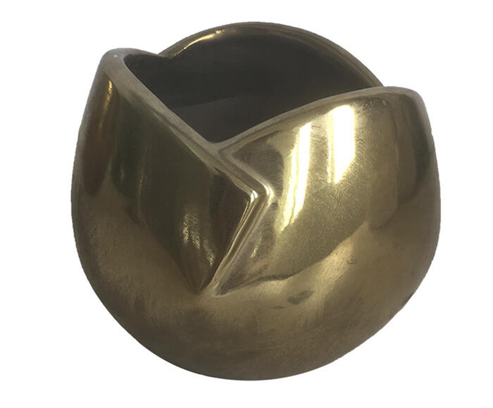 Vaso Decorativo Raffina Dourado Pequeno - image 0