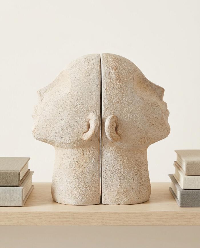 Aparador para Livros Faces Off-White image number 2