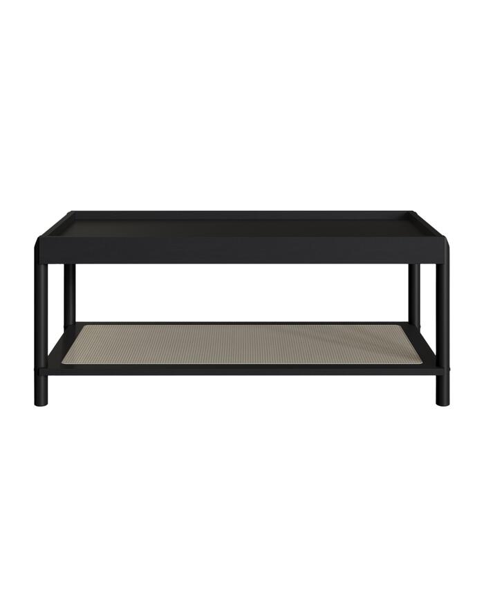 Mesa de Centro Retangular com Prateleira Tela Oslo Nero image number 0