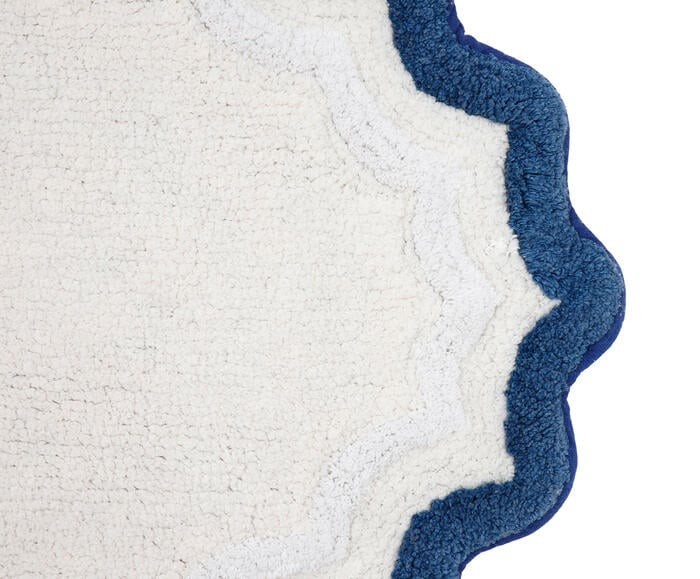 Tapete de Banheiro Ripple Off-White e Azul image number 2