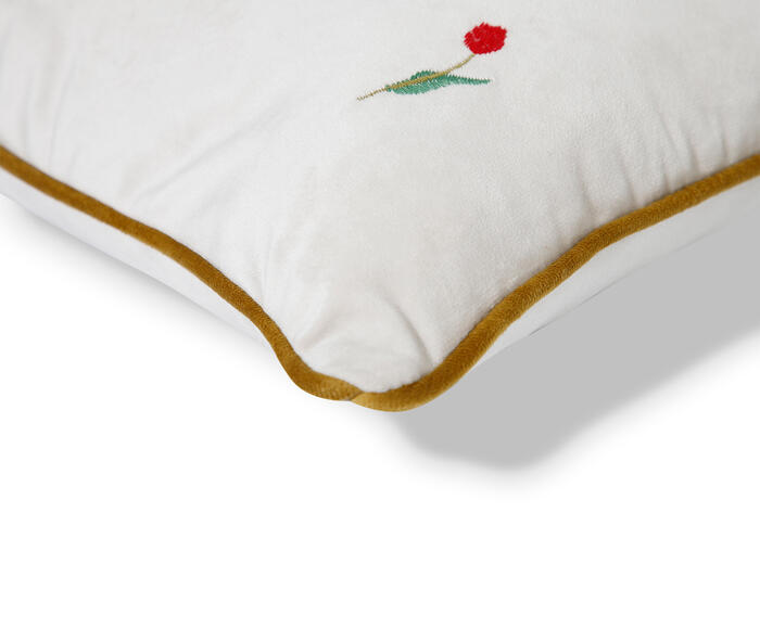 Capa de Almofada Bordada com Vivo Beatriz Off White image number 4