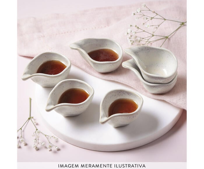 Jogo de Molheiras Oval Org&acirc;nico Latte Cru - image 1