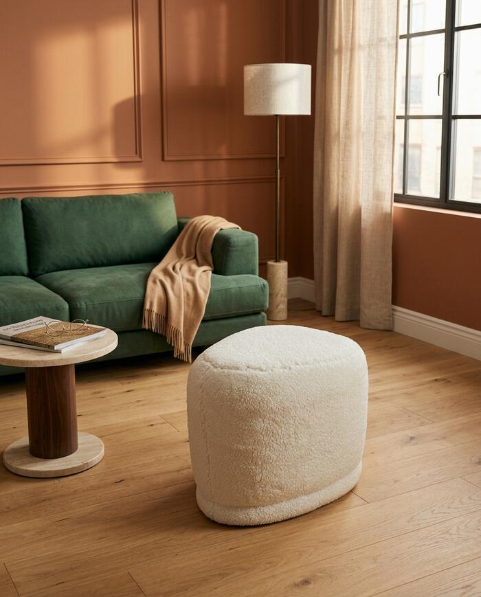 Puff Petit em Boucle Longo Off-White image number 5