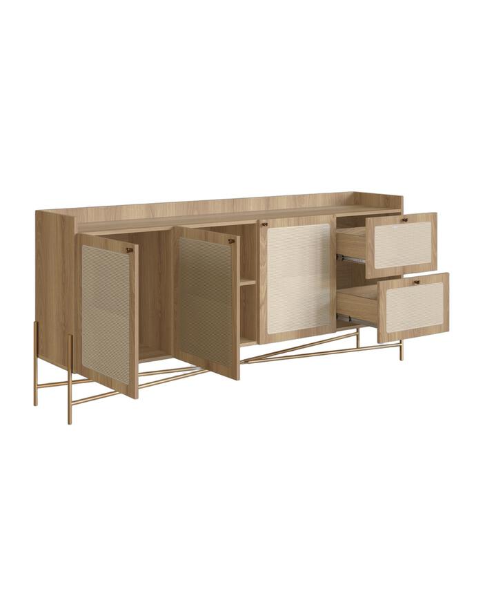Buffet Industrial Hanover e Dourado image number 6