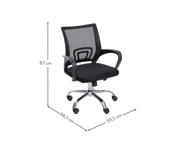 Cadeira Office Tok sem relax - Preto image number 3