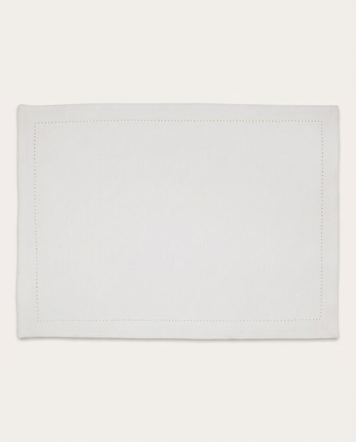 Jogo Americano com Borda Mitrada Branco - image 0
