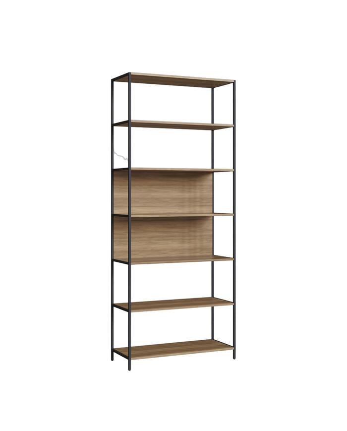 Estante  Concept Home Office Nogal - Preto image number 2