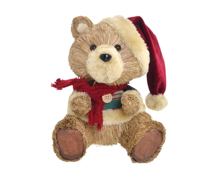 Ursinho Natalino com Gorro de Papai Noel - image 0