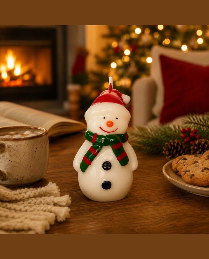 Vela Decorativa Boneco de Neve image number 1