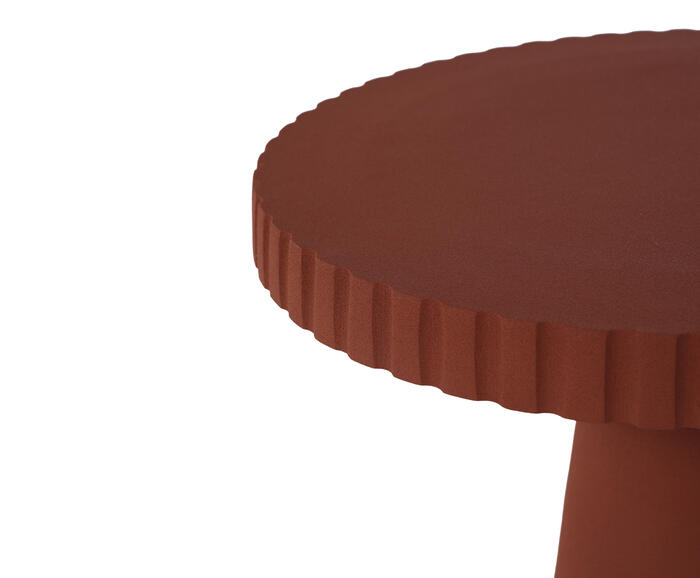 Mesa Lateral de Metal Rhea Terracota image number 2