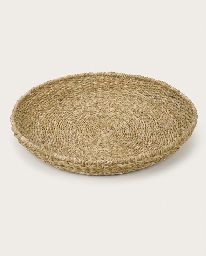 Cesta Redonda em Grama de Kans Natural image number 4