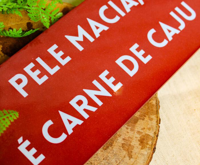 Azulejo Decorativo "Pele Macia &Eacute; Carne de Caju" image number 2