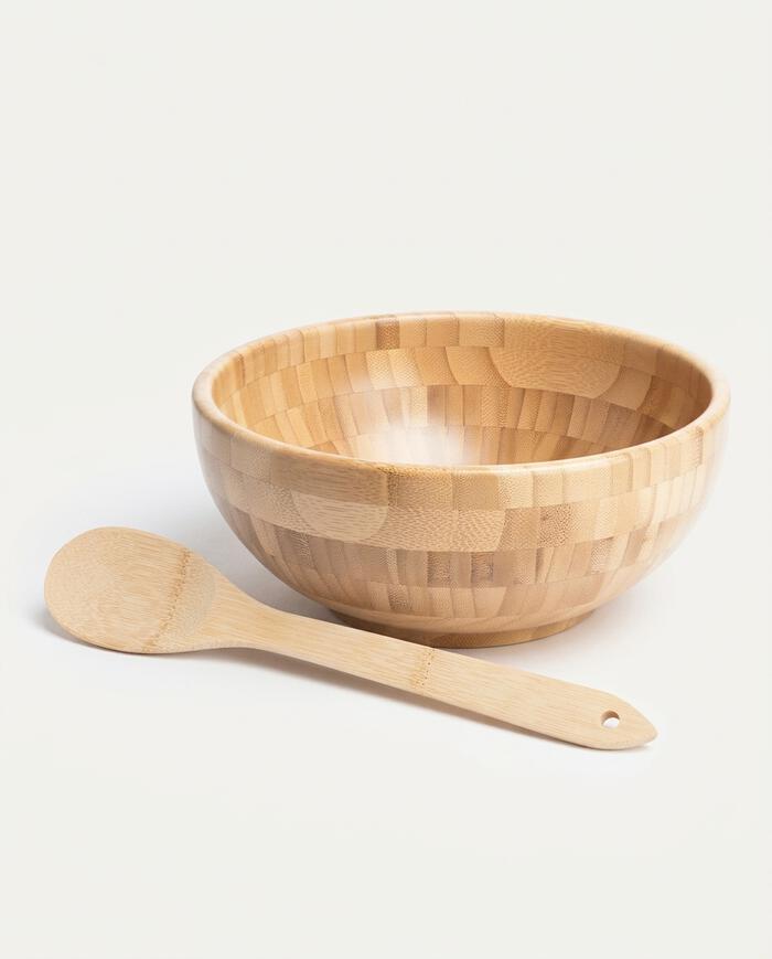 Jogo de Tigela E Colher em Bambu Filocomo - image 0