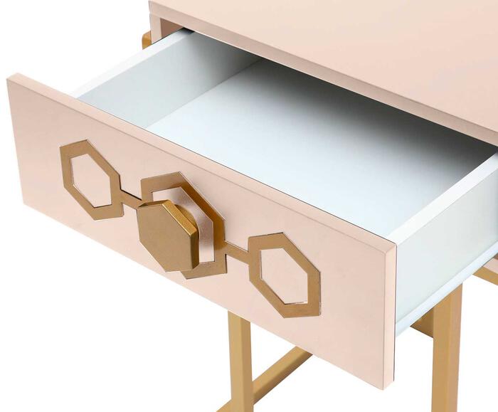 Mesa de Cabeceira Glam Burlywood - Taupe image number 5